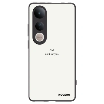 Picasee fekete szilikon tok az alábbi mobiltelefonokra Vivo V50 Lite 5G - Girl, do it for you