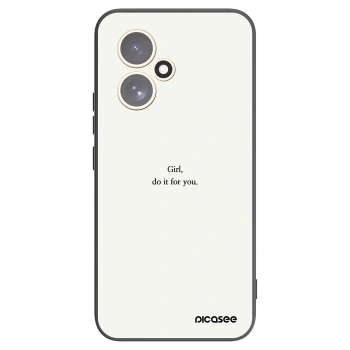 Picasee fekete szilikon tok az alábbi mobiltelefonokra Honor 400 5G - Girl, do it for you