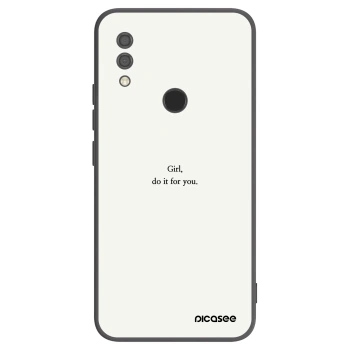 Picasee fekete szilikon tok az alábbi mobiltelefonokra Xiaomi Redmi 7 - Girl, do it for you