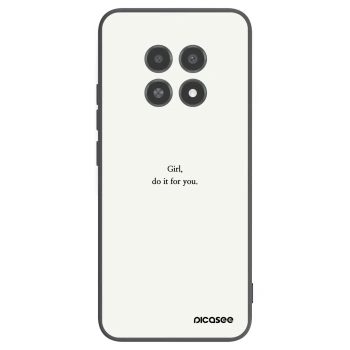 Picasee fekete szilikon tok az alábbi mobiltelefonokra Realme 12X - Girl, do it for you