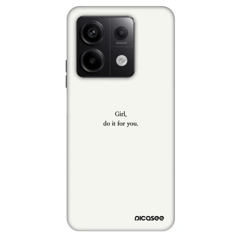 Szilikon tok erre a típusra Xiaomi Redmi Note 13 Pro 5G - Girl, do it for you