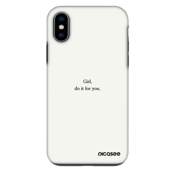 Szilikon tok erre a típusra Apple iPhone X/XS - Girl, do it for you