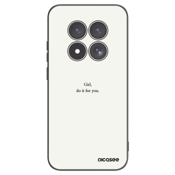 Picasee fekete szilikon tok az alábbi mobiltelefonokra Xiaomi Redmi Note 15 Pro 4G - Girl, do it for you