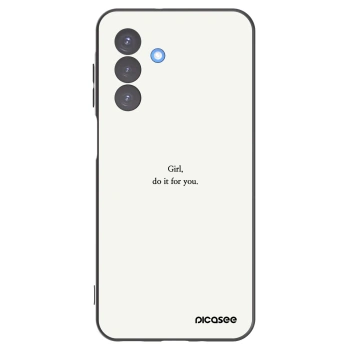 Picasee fekete szilikon tok az alábbi mobiltelefonokra Samsung Galaxy A17 5G - Girl, do it for you