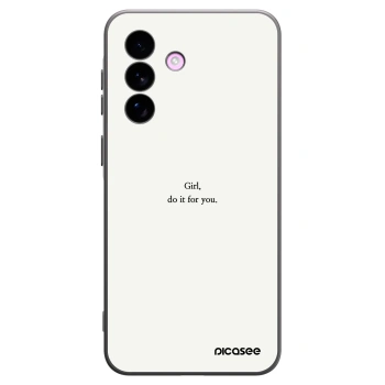 Picasee fekete szilikon tok az alábbi mobiltelefonokra Samsung Galaxy A57 5G - Girl, do it for you