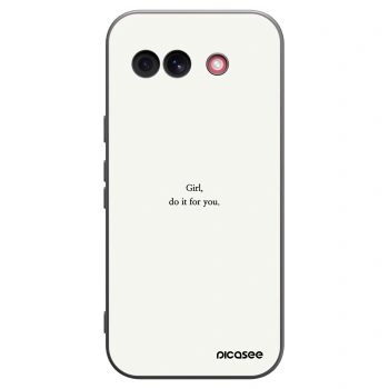 Picasee fekete szilikon tok az alábbi mobiltelefonokra Google Pixel 10a - Girl, do it for you