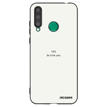 Picasee fekete szilikon tok az alábbi mobiltelefonokra Honor 20 Lite - Girl, do it for you