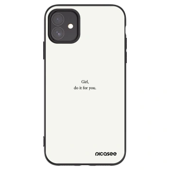 Picasee fekete szilikon tok az alábbi mobiltelefonokra Apple iPhone 11 - Girl, do it for you