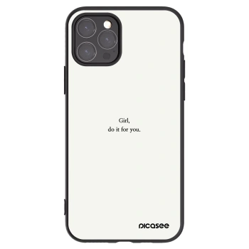 Picasee fekete szilikon tok az alábbi mobiltelefonokra Apple iPhone 11 Pro - Girl, do it for you