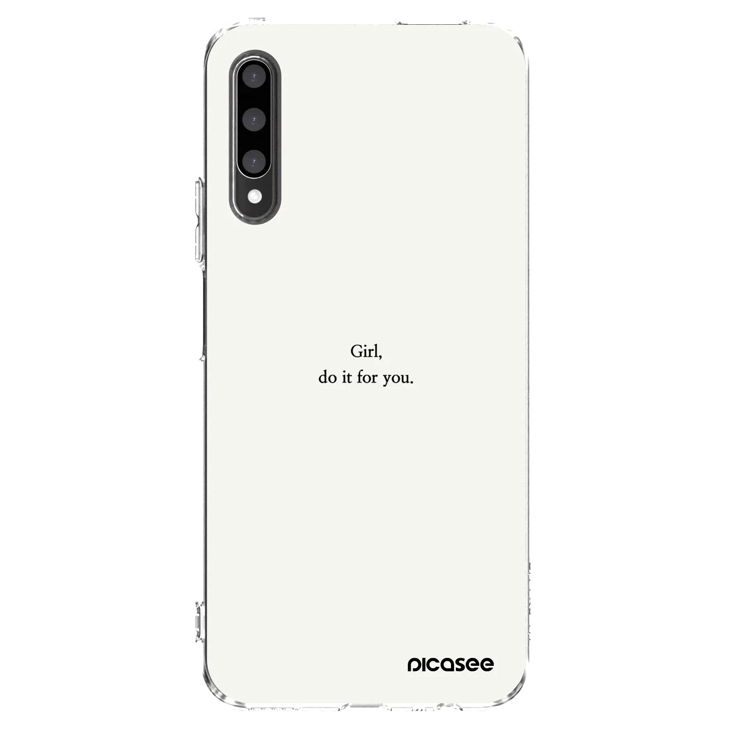 Picasee átlátszó szilikon tok az alábbi mobiltelefonokra Honor 9X Pro - Girl, do it for you