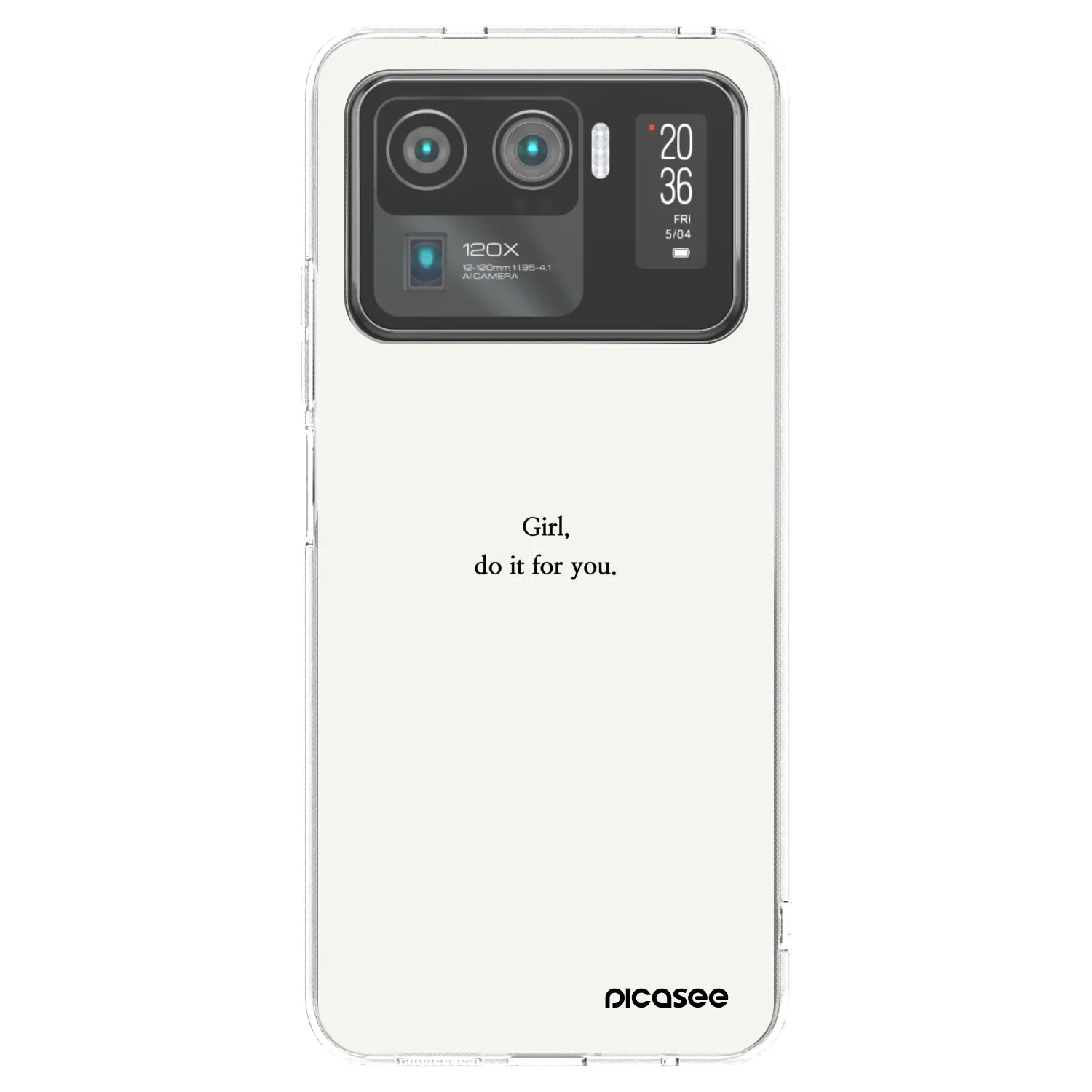 Picasee átlátszó szilikon tok az alábbi mobiltelefonokra Xiaomi Mi 11 Ultra - Girl, do it for you