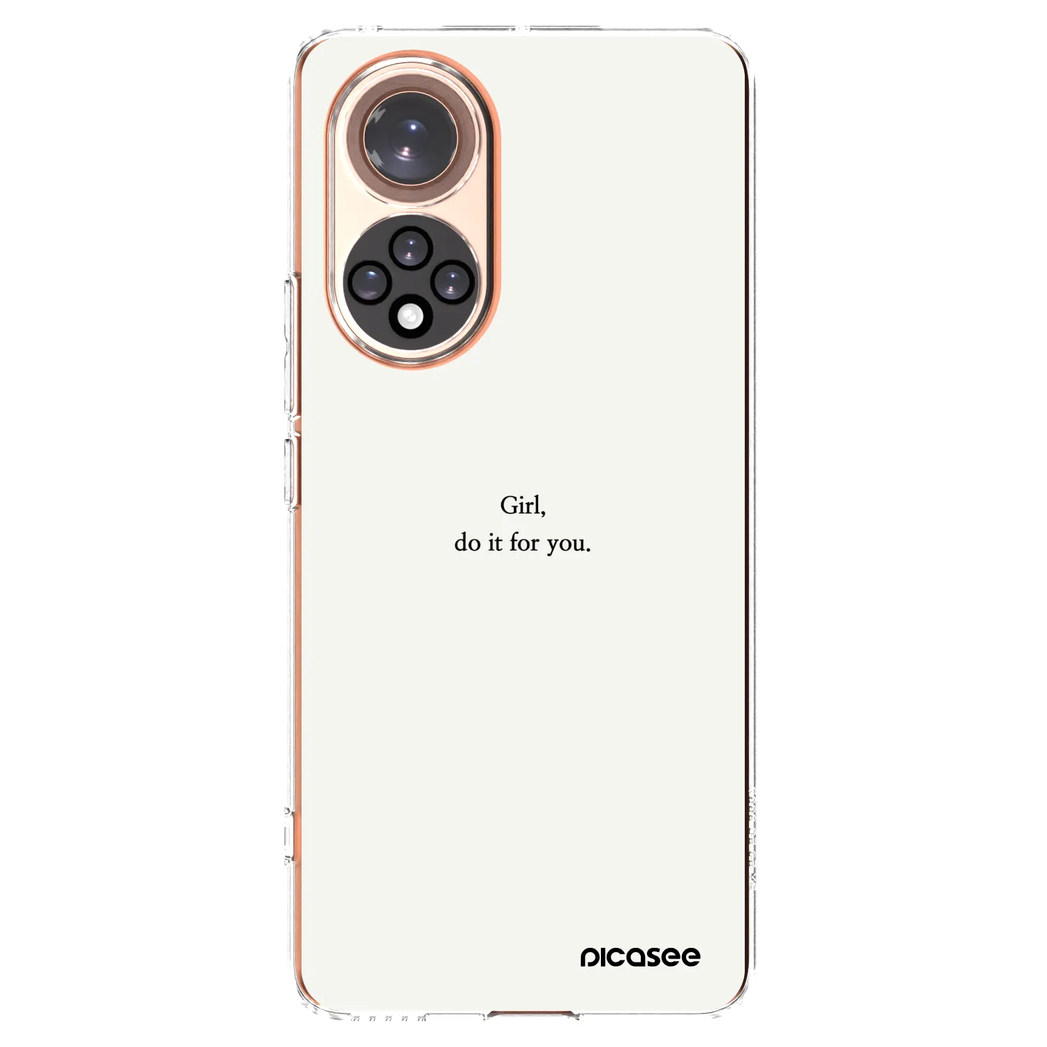 Picasee átlátszó szilikon tok az alábbi mobiltelefonokra Honor 50 5G - Girl, do it for you