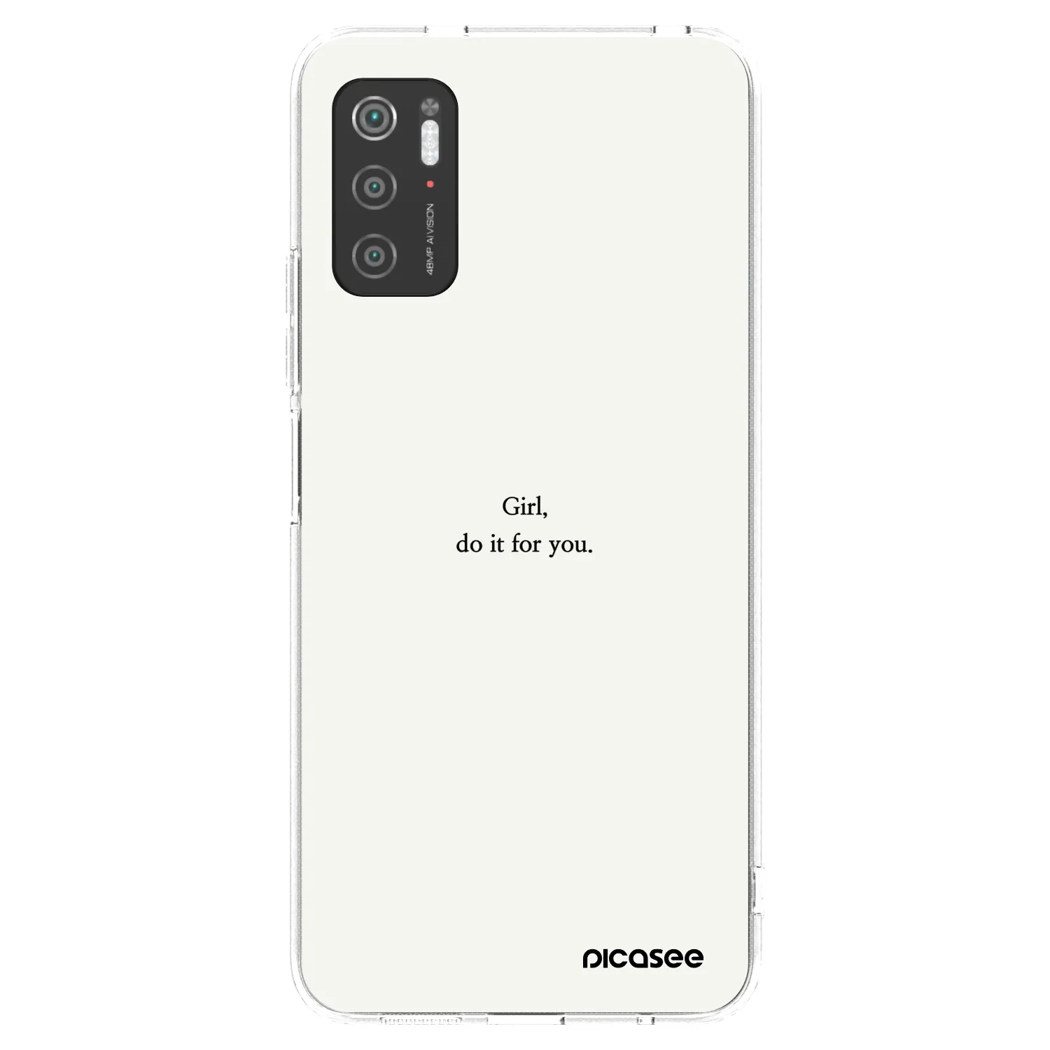 Picasee átlátszó szilikon tok az alábbi mobiltelefonokra Xiaomi Poco M3 Pro 5G - Girl, do it for you
