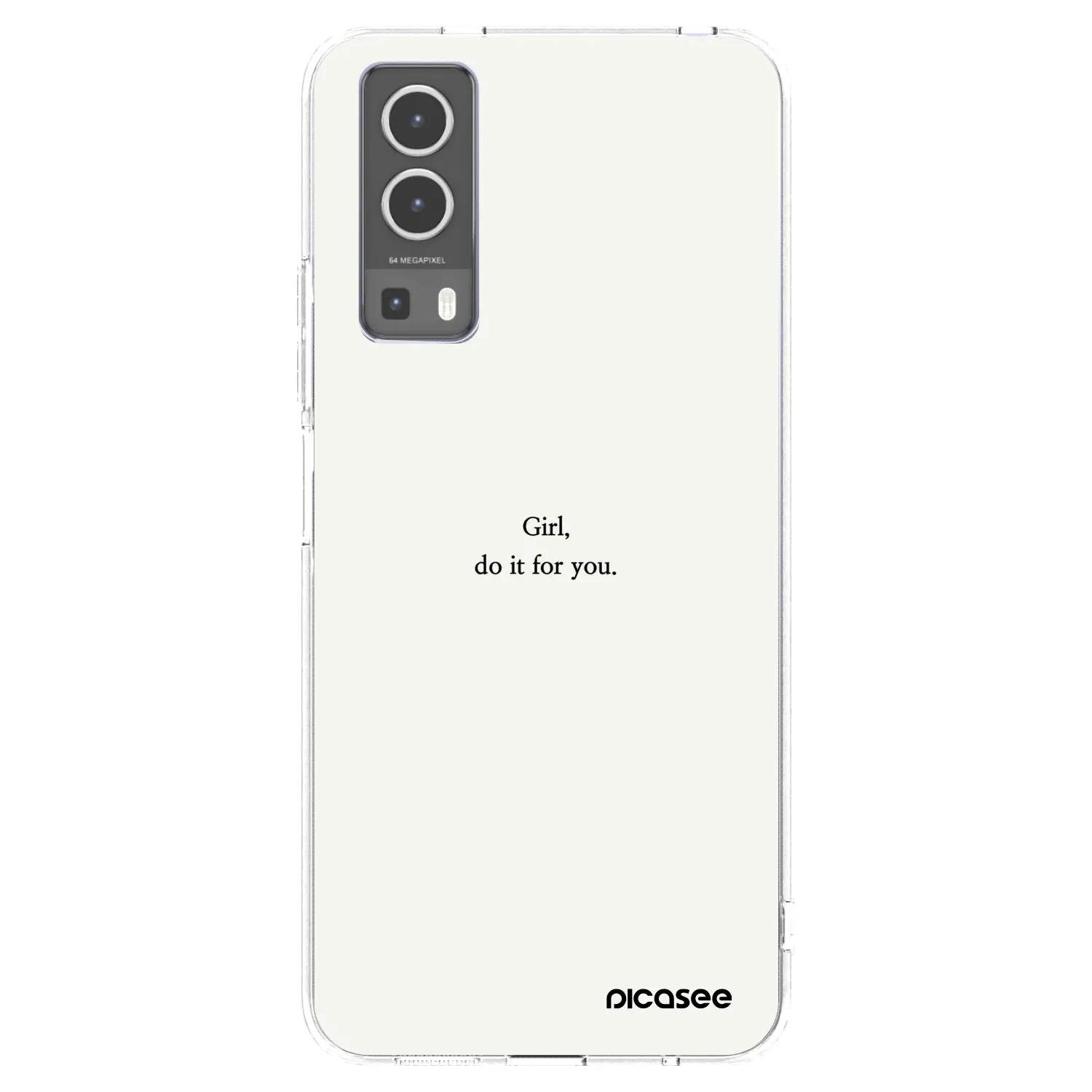 Picasee átlátszó szilikon tok az alábbi mobiltelefonokra Vivo Y72 5G - Girl, do it for you