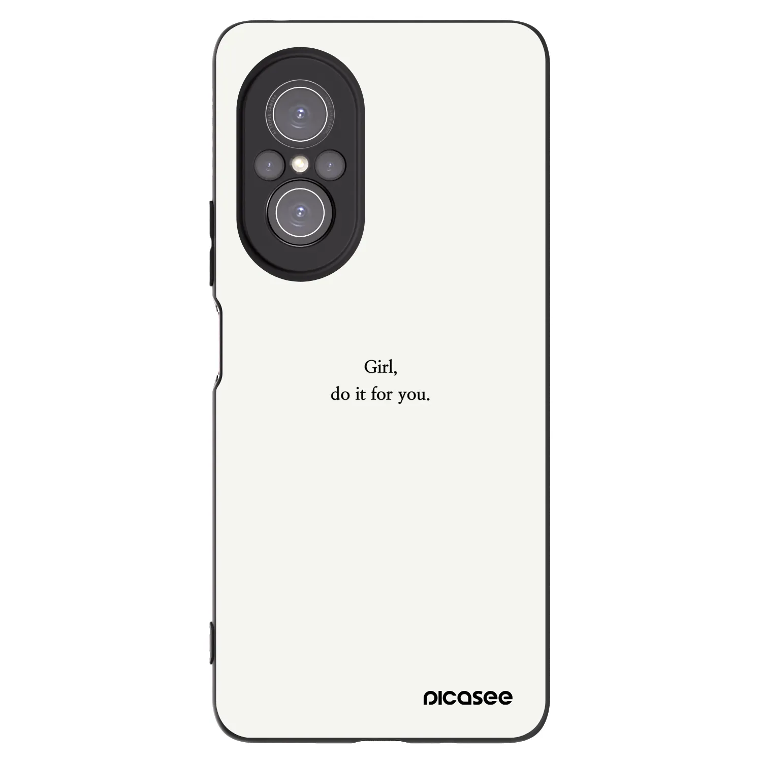 Picasee fekete szilikon tok az alábbi mobiltelefonokra Huawei Nova 9 SE - Girl, do it for you