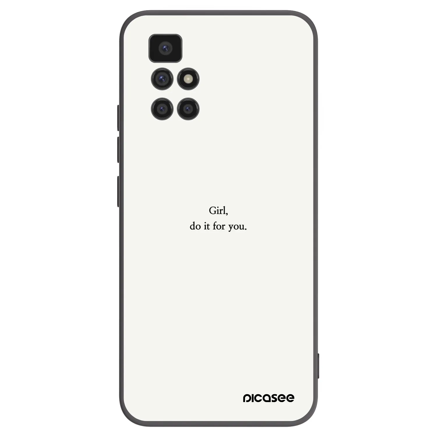 Picasee fekete szilikon tok az alábbi mobiltelefonokra Xiaomi Redmi 10 (2022) - Girl, do it for you