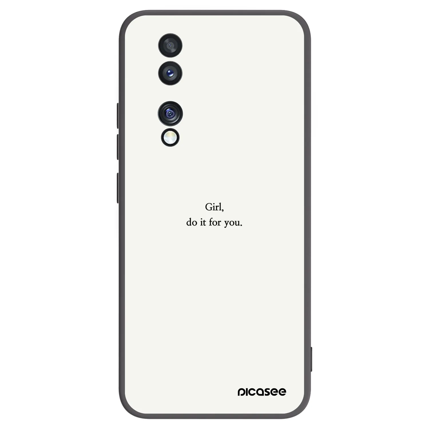 Picasee fekete szilikon tok az alábbi mobiltelefonokra Honor 70 - Girl, do it for you