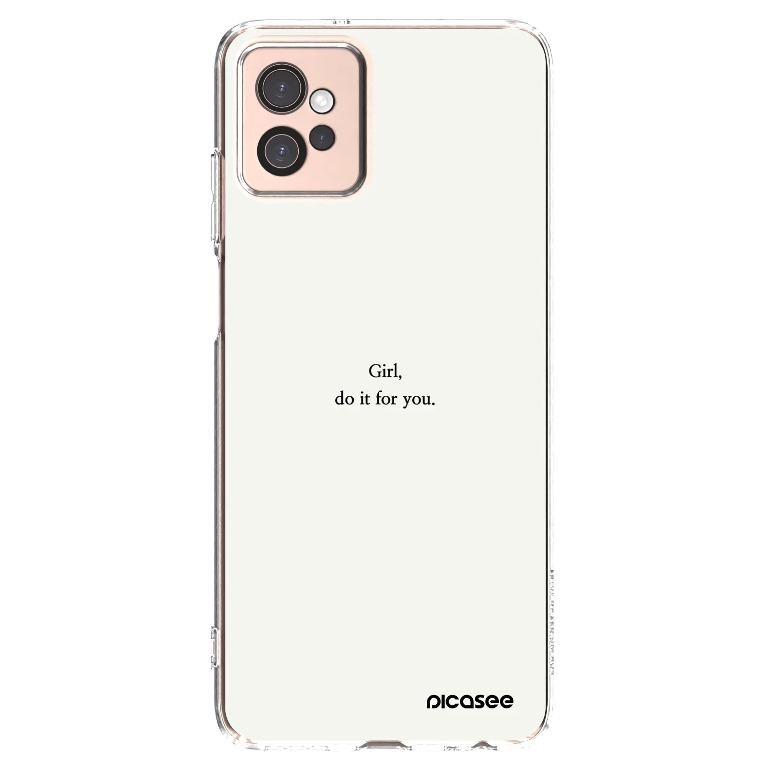 Picasee átlátszó szilikon tok az alábbi mobiltelefonokra Motorola Moto G32 - Girl, do it for you