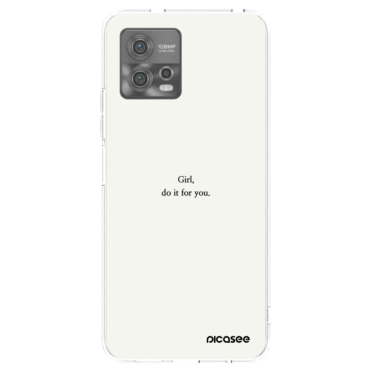 Picasee átlátszó szilikon tok az alábbi mobiltelefonokra Motorola Moto G72 - Girl, do it for you