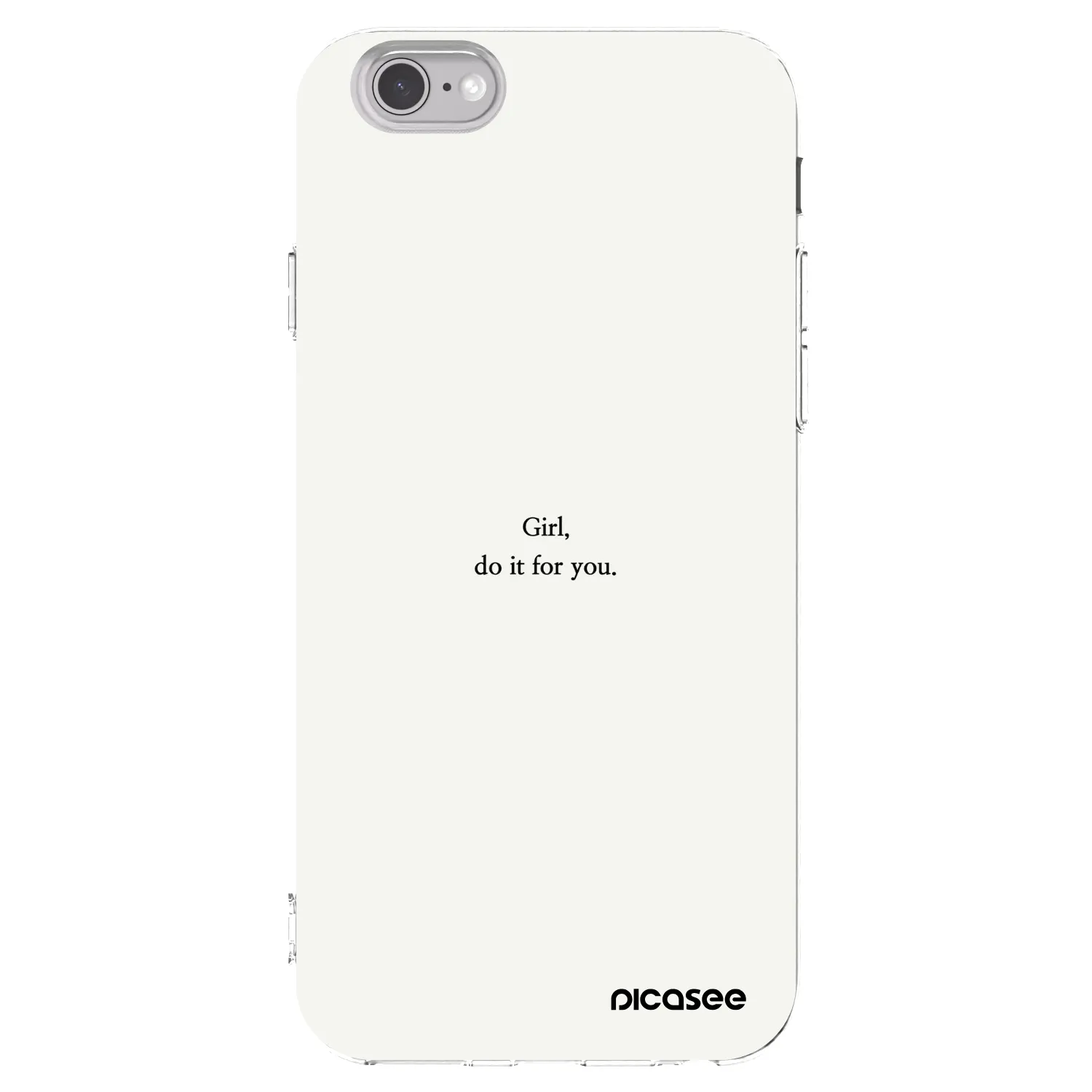 Picasee átlátszó szilikon tok az alábbi mobiltelefonokra Apple iPhone 6/6S - Girl, do it for you