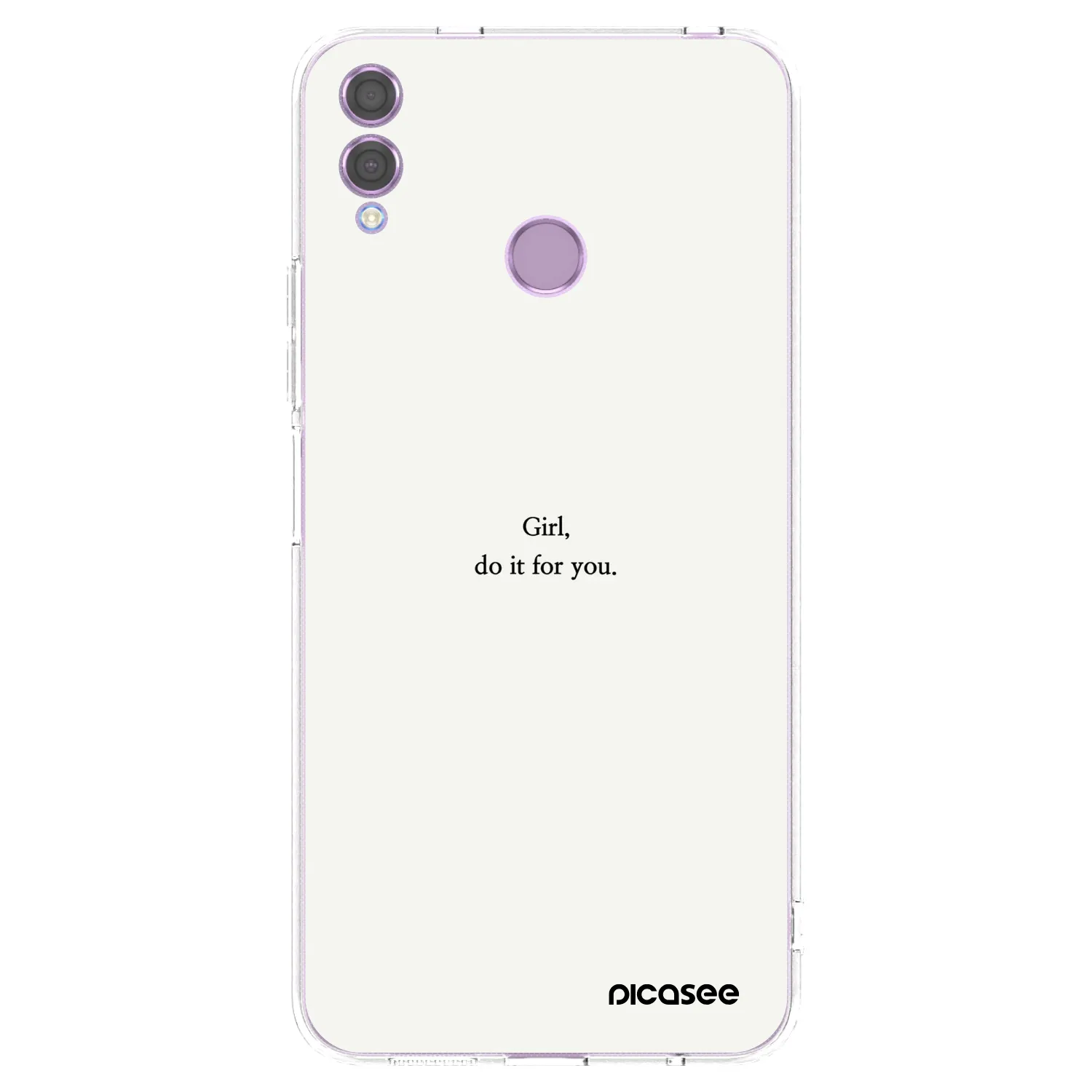 Picasee átlátszó szilikon tok az alábbi mobiltelefonokra Honor 8X - Girl, do it for you
