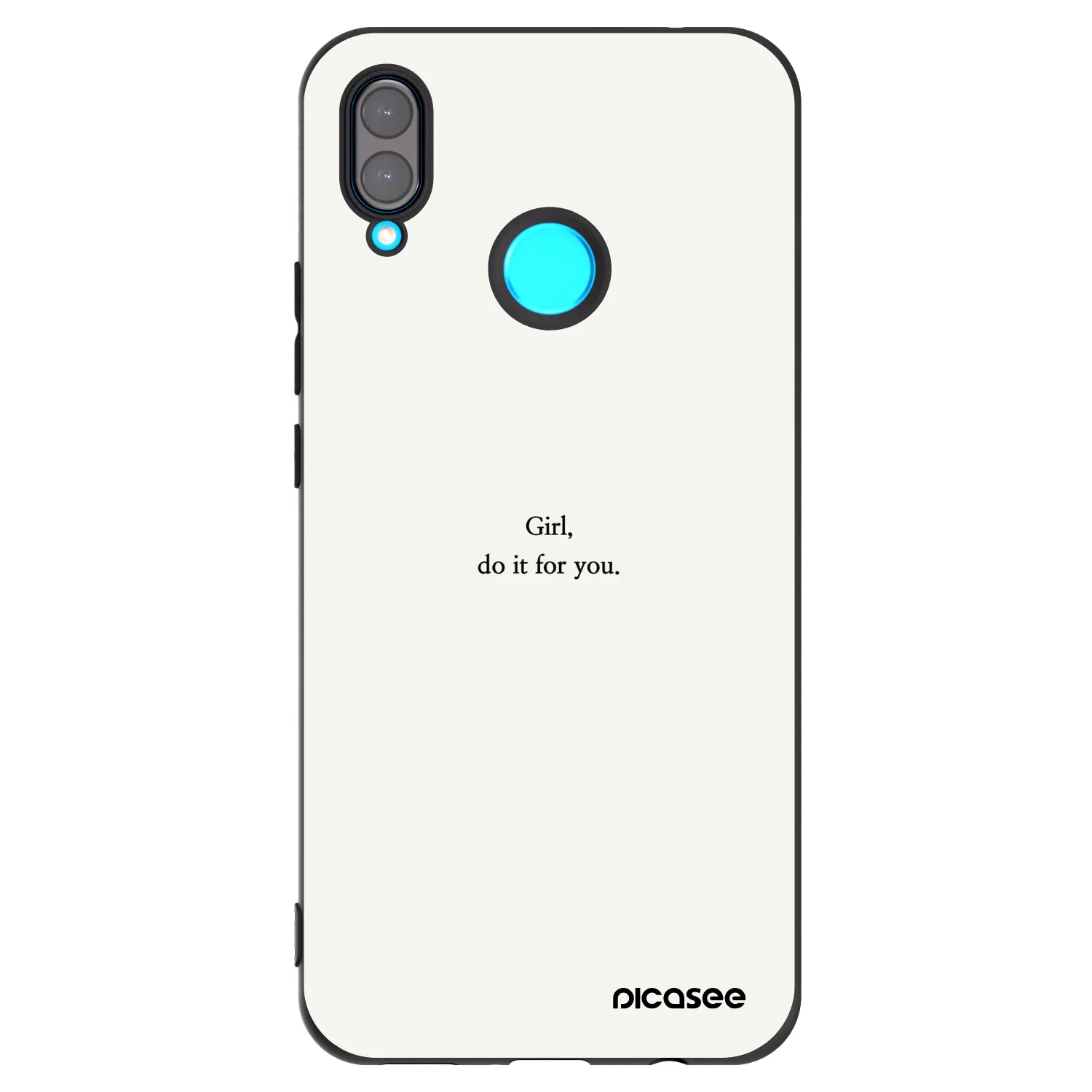 Picasee fekete szilikon tok az alábbi mobiltelefonokra Huawei Nova 3 - Girl, do it for you