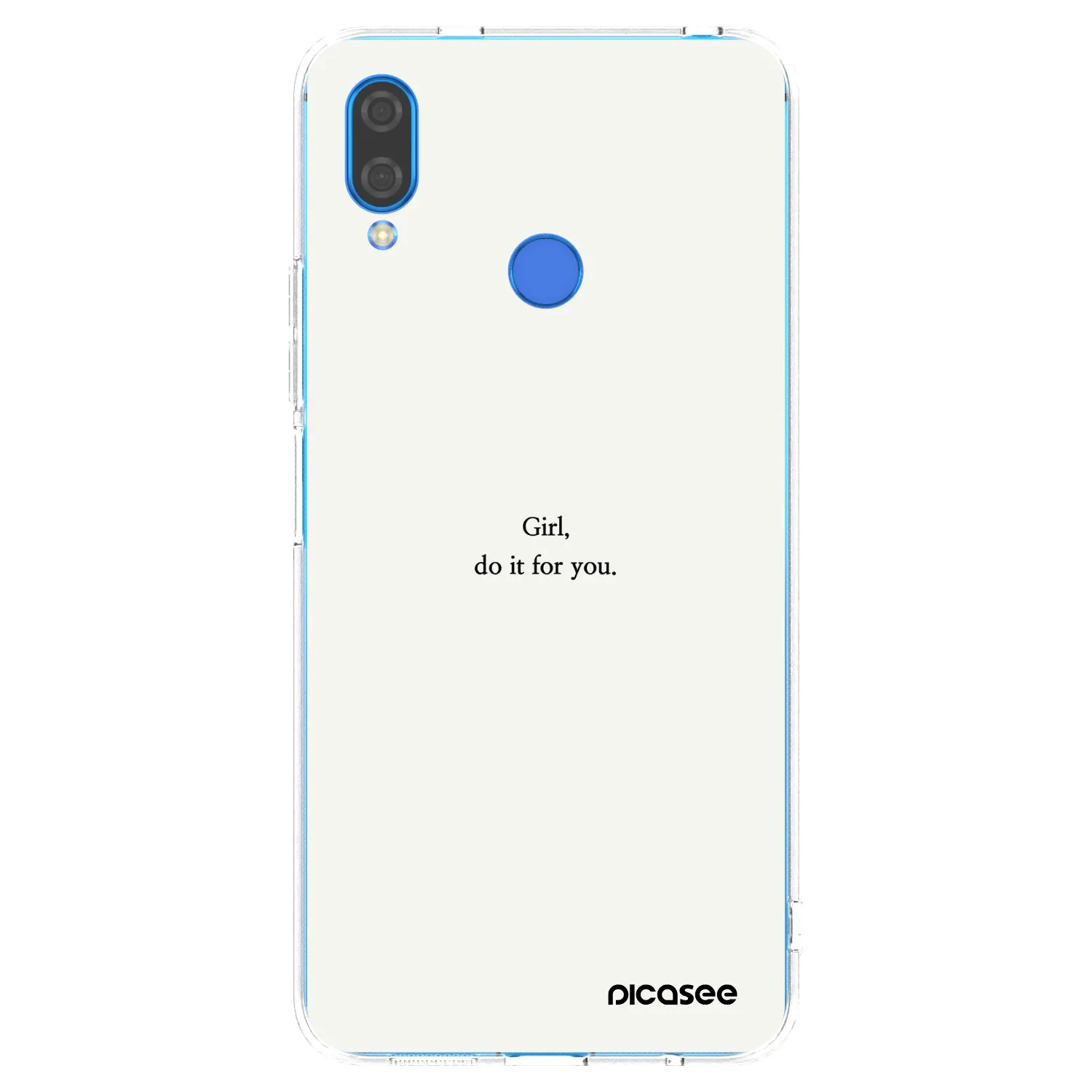Picasee átlátszó szilikon tok az alábbi mobiltelefonokra Huawei Nova 3 - Girl, do it for you