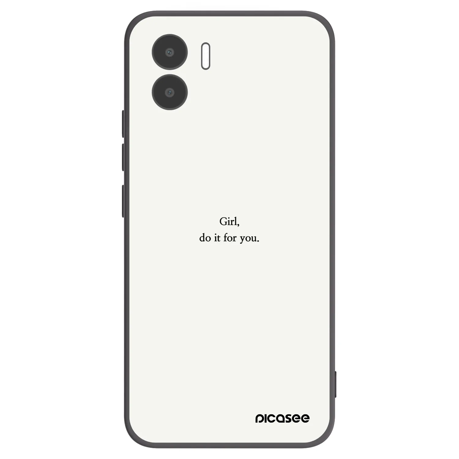 Picasee fekete szilikon tok az alábbi mobiltelefonokra Xiaomi Redmi A2 - Girl, do it for you