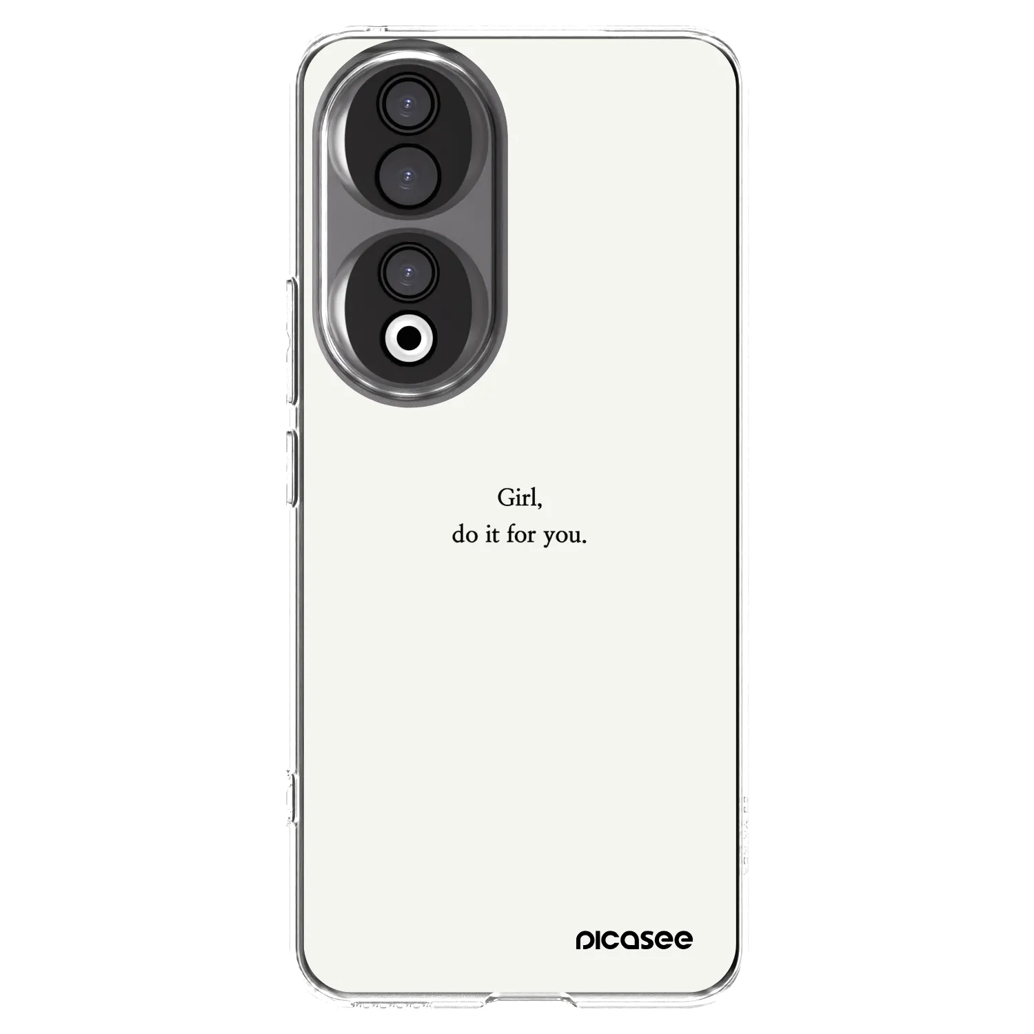 Picasee átlátszó szilikon tok az alábbi mobiltelefonokra Honor 90 5G - Girl, do it for you