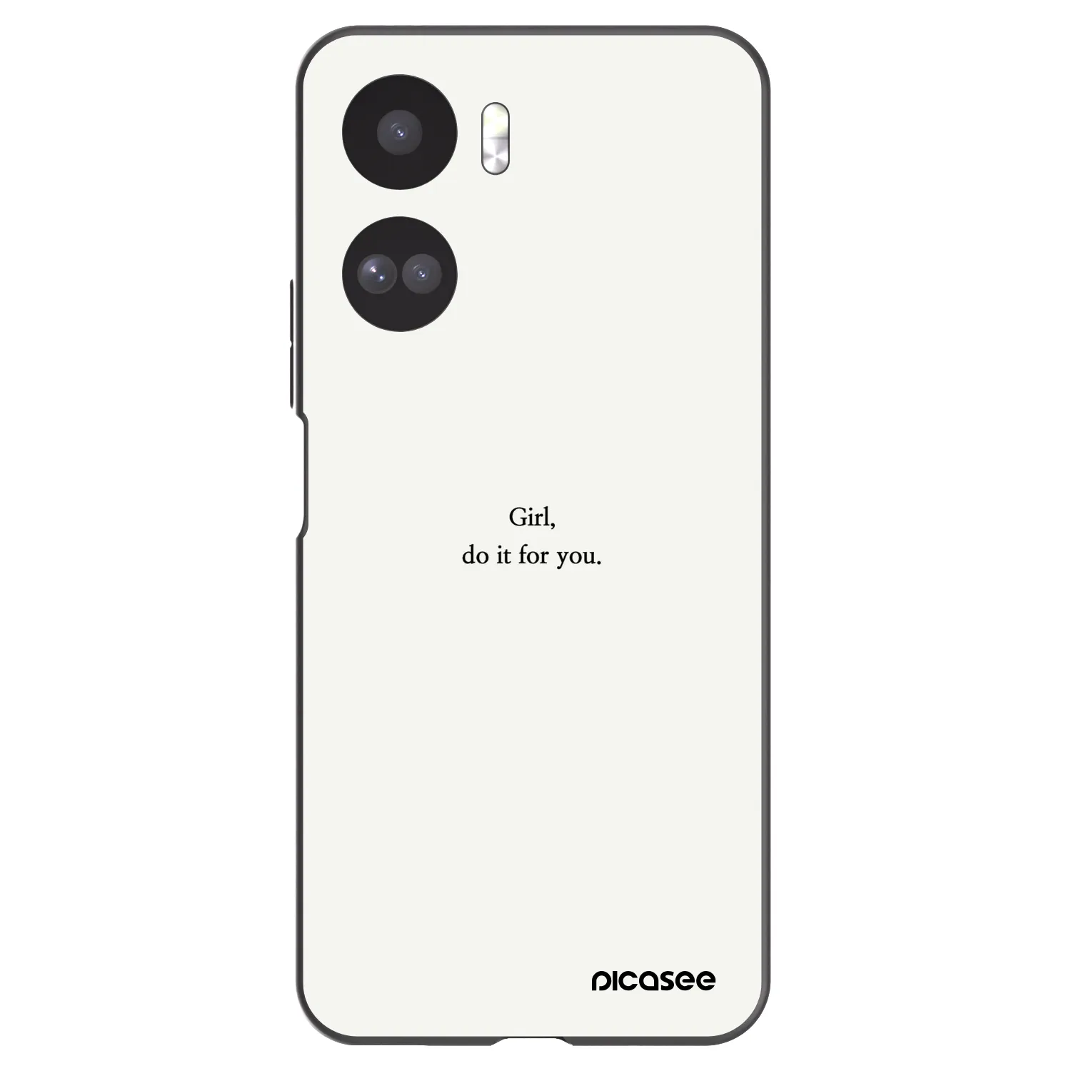 Picasee fekete szilikon tok az alábbi mobiltelefonokra Honor 90 Lite 5G - Girl, do it for you