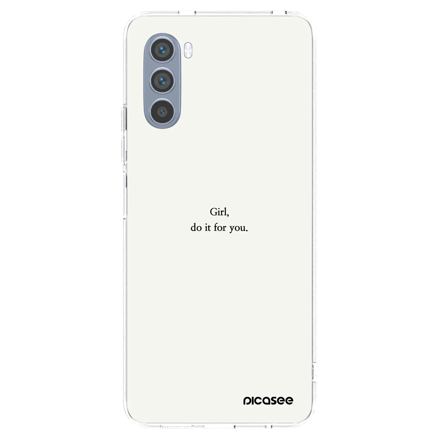 Picasee átlátszó szilikon tok az alábbi mobiltelefonokra Motorola Moto G62 - Girl, do it for you