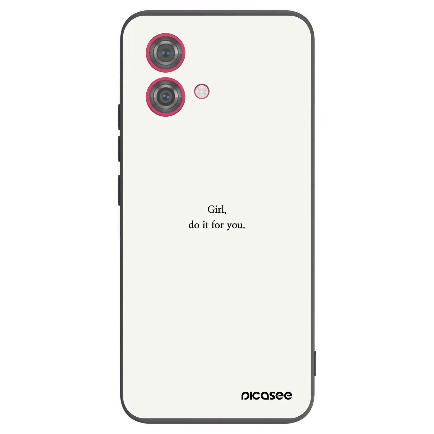 Picasee fekete szilikon tok az alábbi mobiltelefonokra Motorola Moto G84 5G - Girl, do it for you
