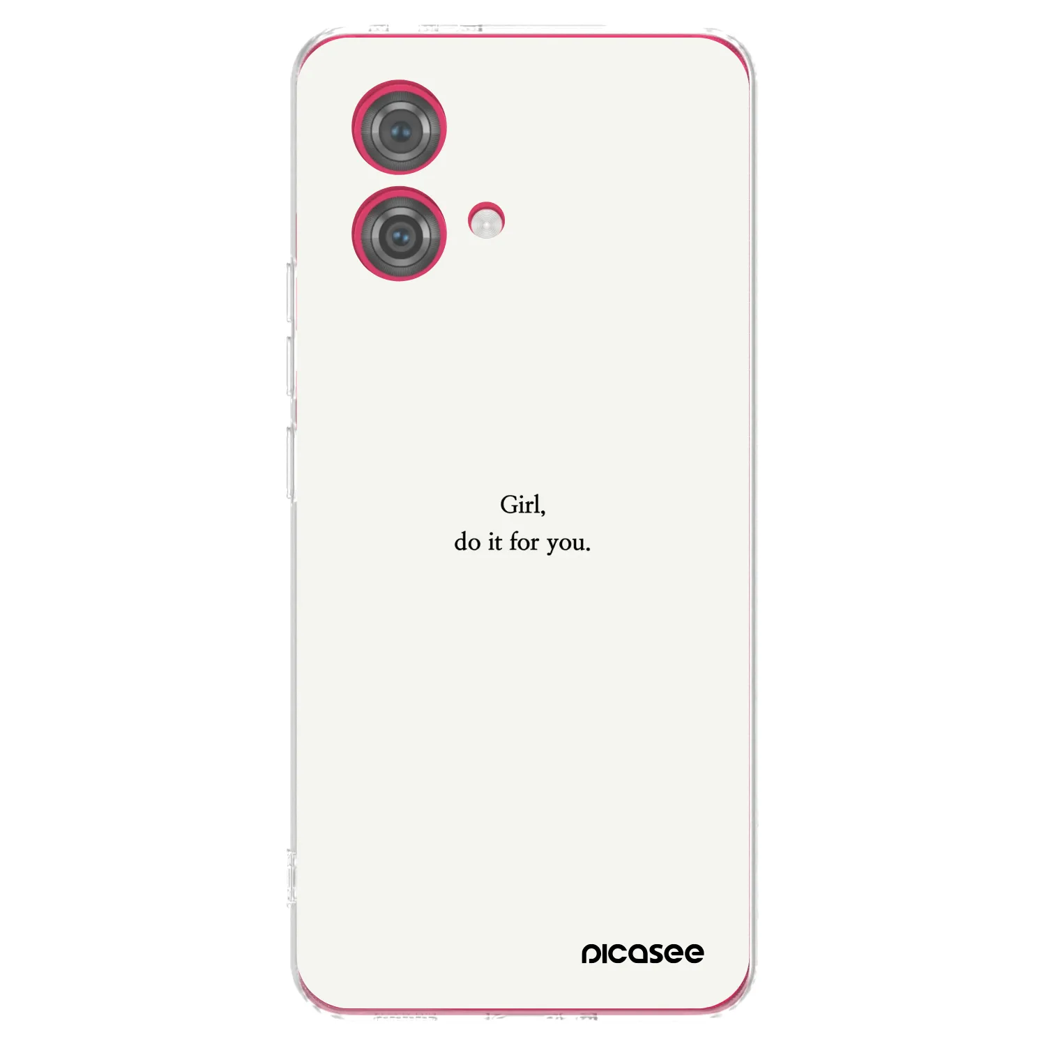 Picasee átlátszó szilikon tok az alábbi mobiltelefonokra Motorola Moto G84 5G - Girl, do it for you