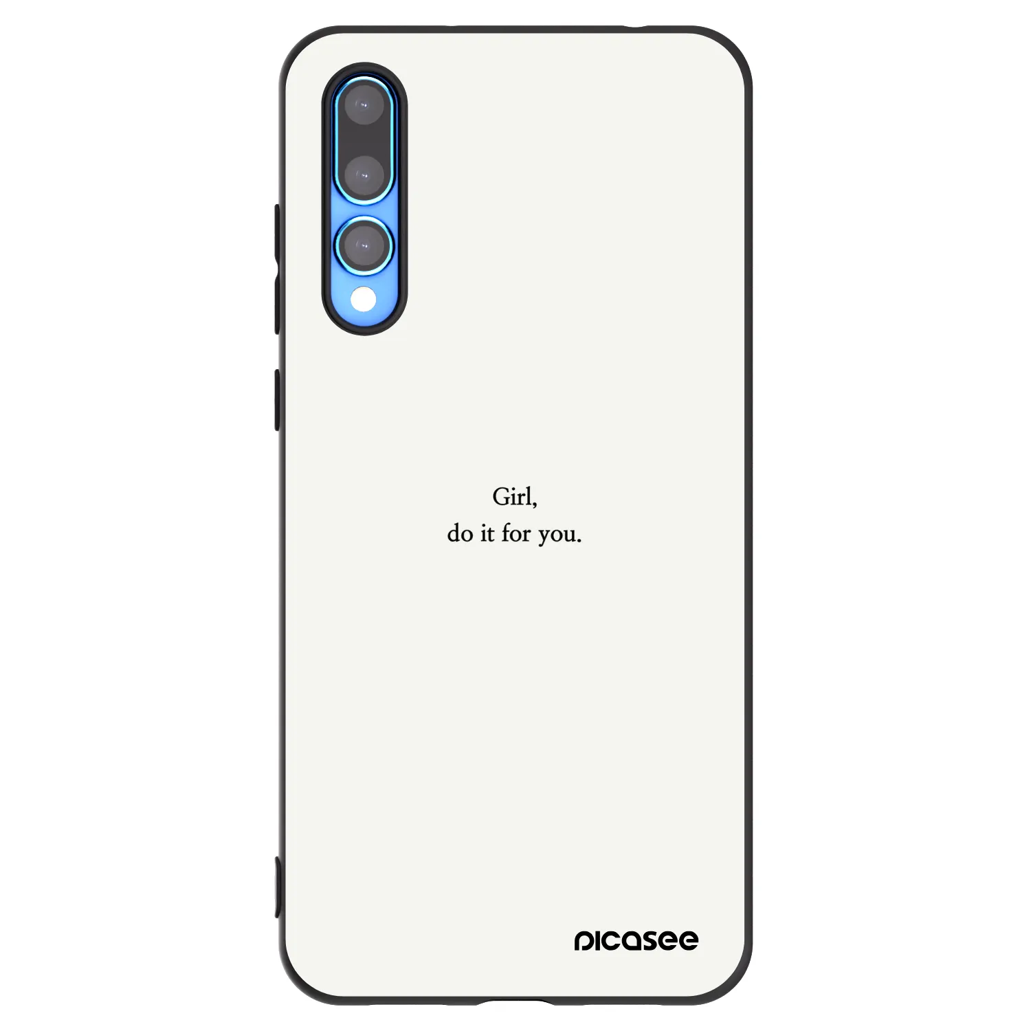 Picasee fekete szilikon tok az alábbi mobiltelefonokra Huawei P20 Pro - Girl, do it for you