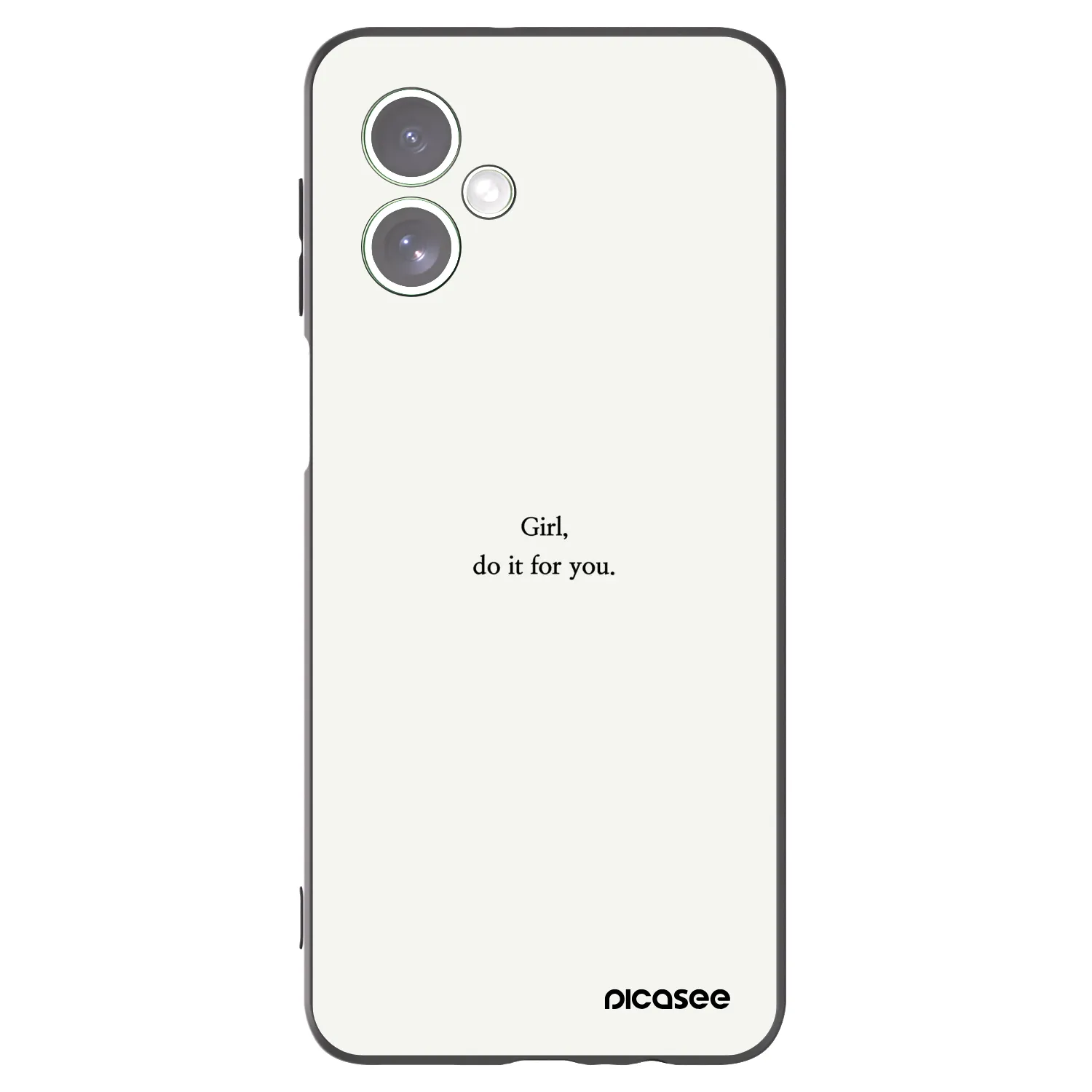 Picasee fekete szilikon tok az alábbi mobiltelefonokra Motorola Moto G54 5G - Girl, do it for you