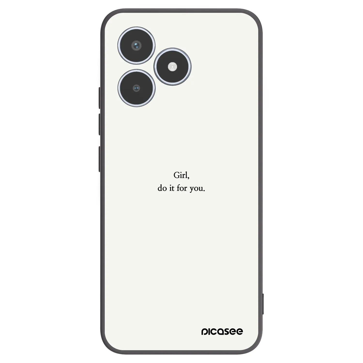 Picasee fekete szilikon tok az alábbi mobiltelefonokra Realme C53 - Girl, do it for you