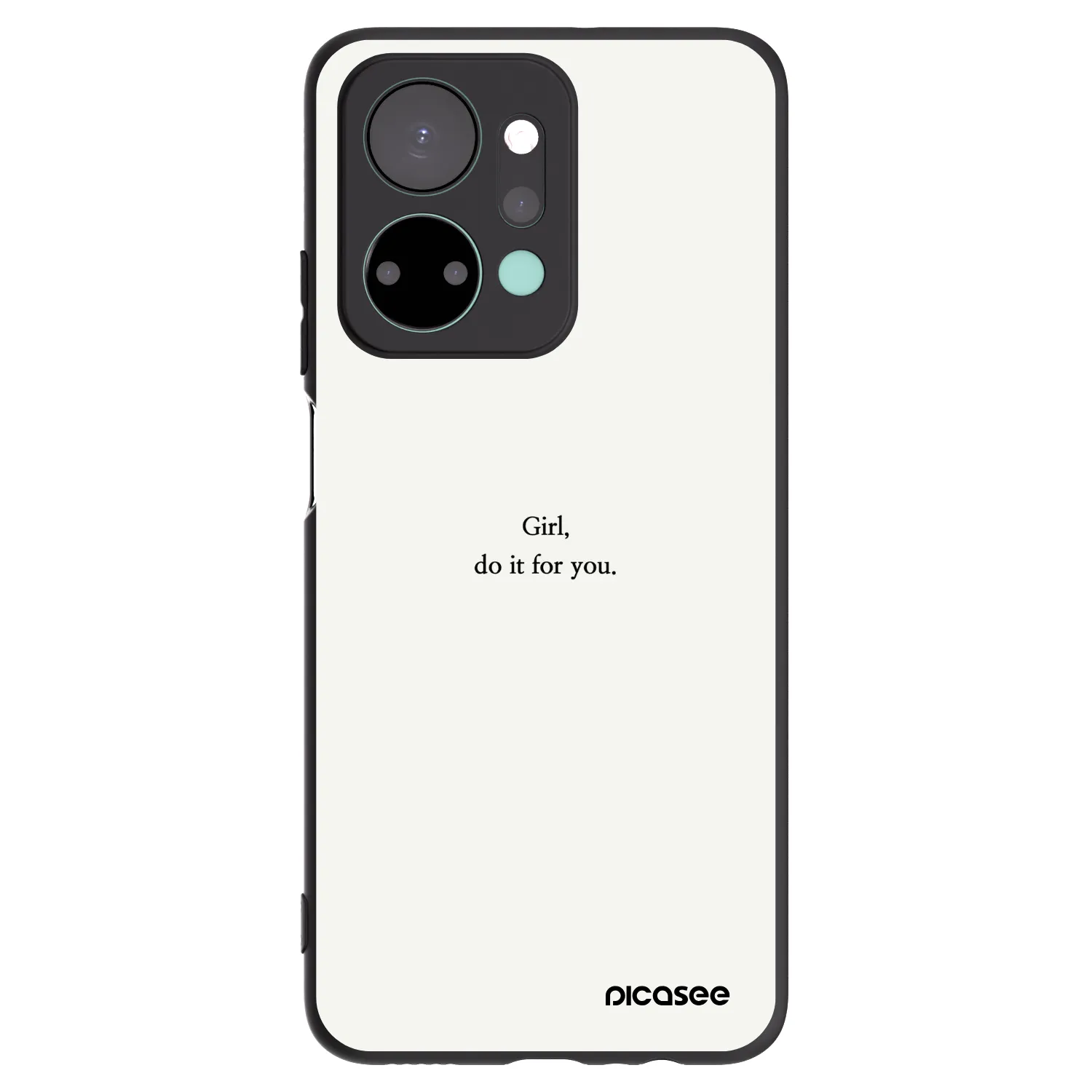 Picasee fekete szilikon tok az alábbi mobiltelefonokra Honor X7a - Girl, do it for you