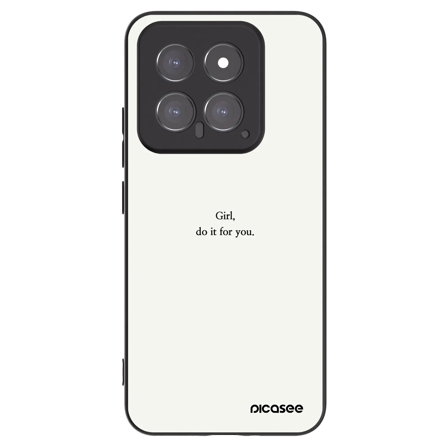 Picasee fekete szilikon tok az alábbi mobiltelefonokra Xiaomi 14 - Girl, do it for you