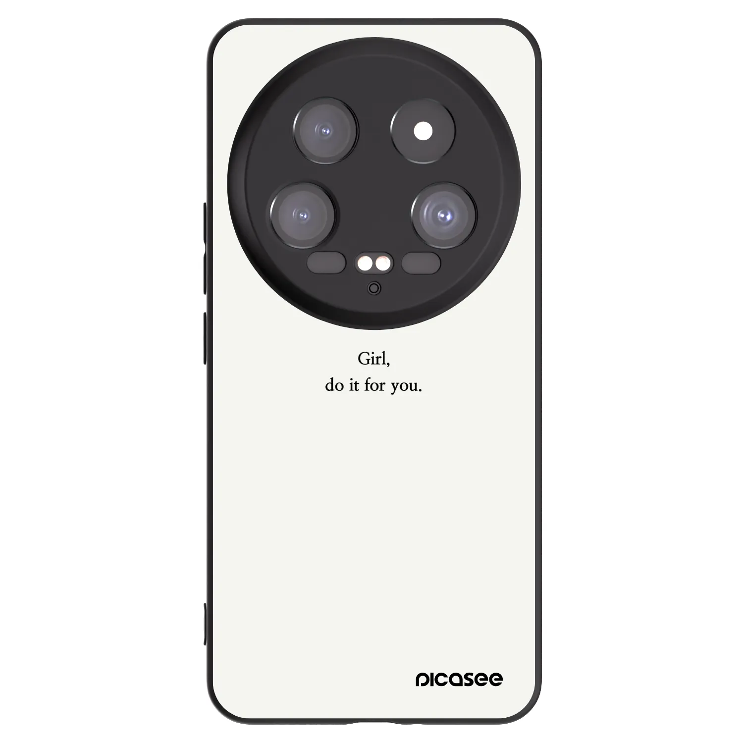 Picasee fekete szilikon tok az alábbi mobiltelefonokra Xiaomi 14 Ultra - Girl, do it for you
