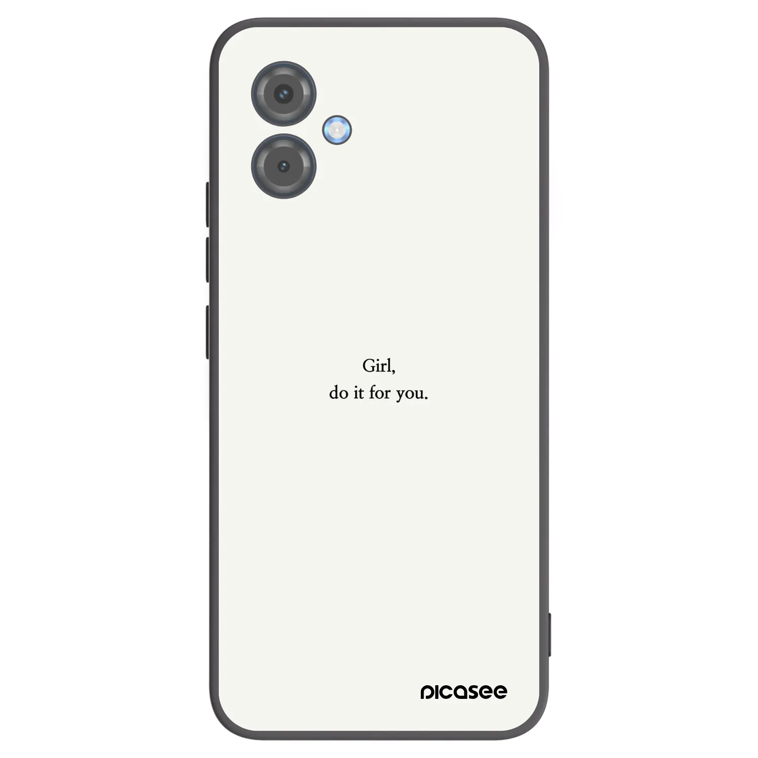 Picasee fekete szilikon tok az alábbi mobiltelefonokra Motorola Moto G14 - Girl, do it for you