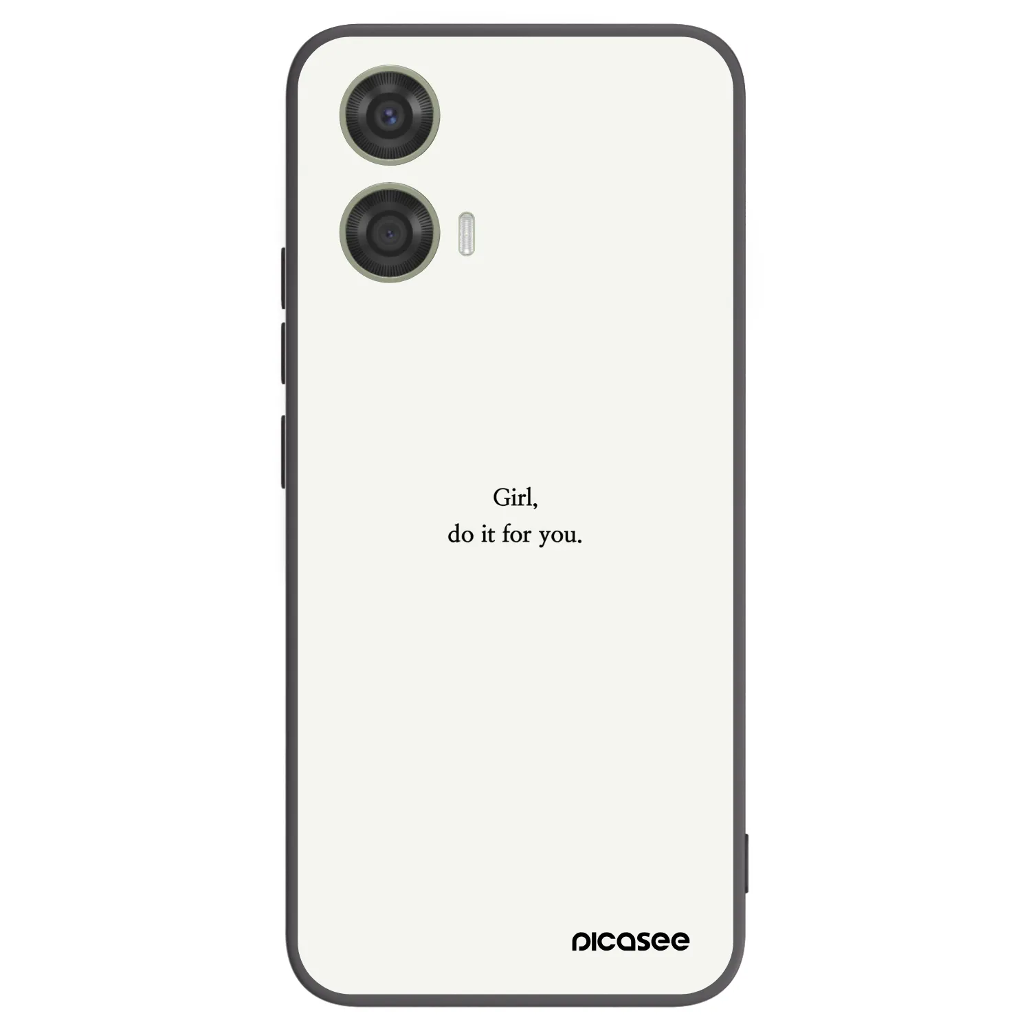 Picasee fekete szilikon tok az alábbi mobiltelefonokra Motorola Moto G24 - Girl, do it for you