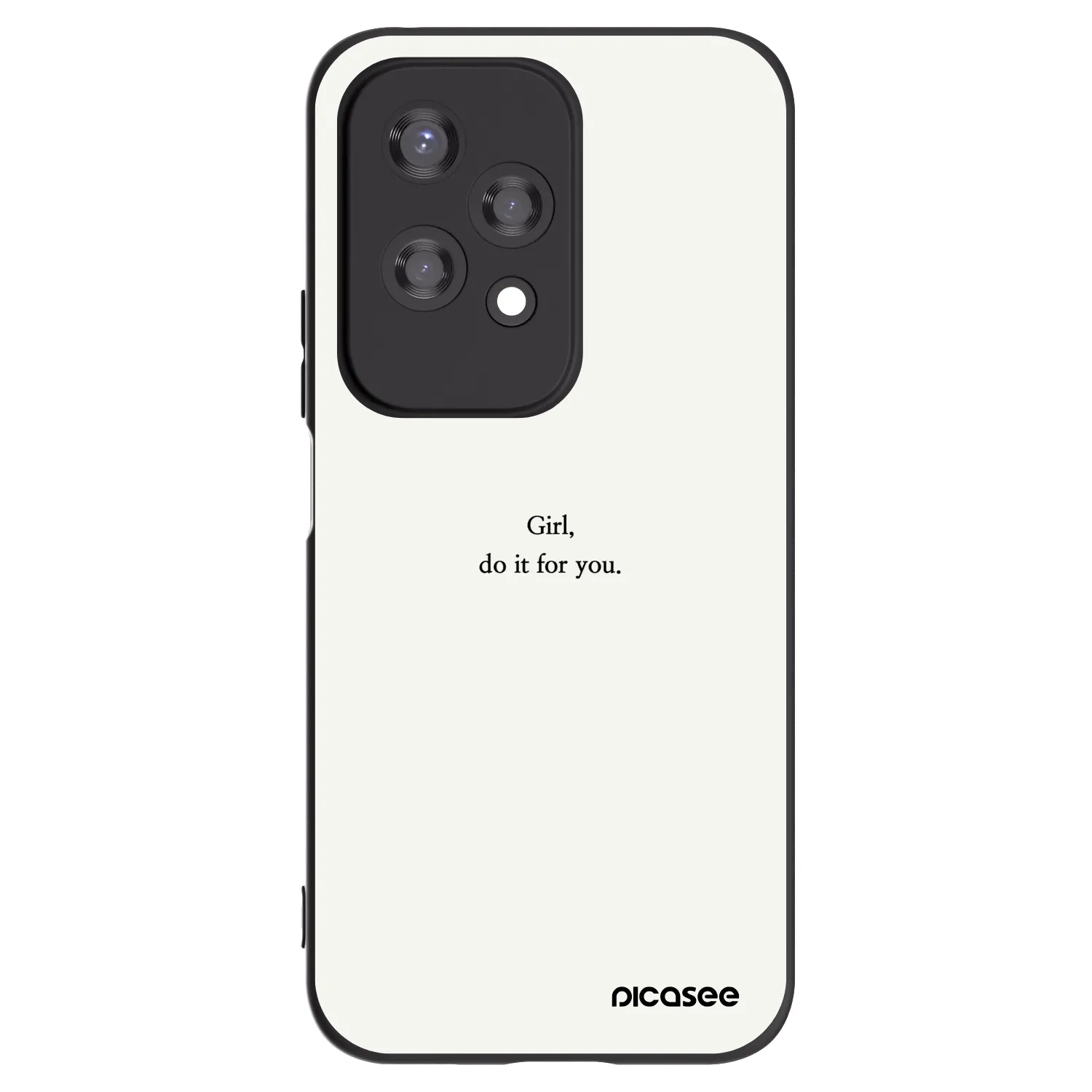 Picasee fekete szilikon tok az alábbi mobiltelefonokra Honor 200 Lite - Girl, do it for you