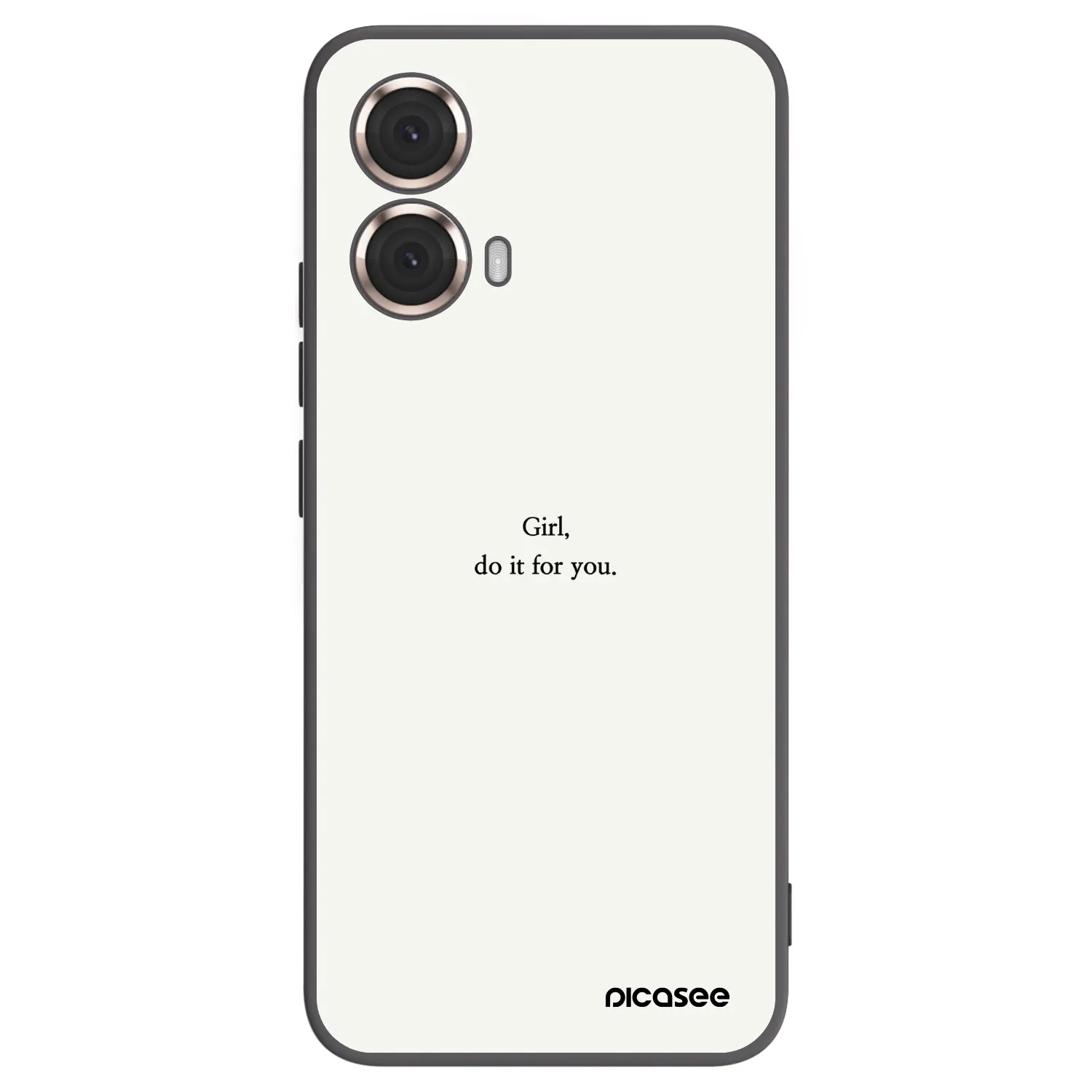 Picasee fekete szilikon tok az alábbi mobiltelefonokra Motorola Moto G85 - Girl, do it for you