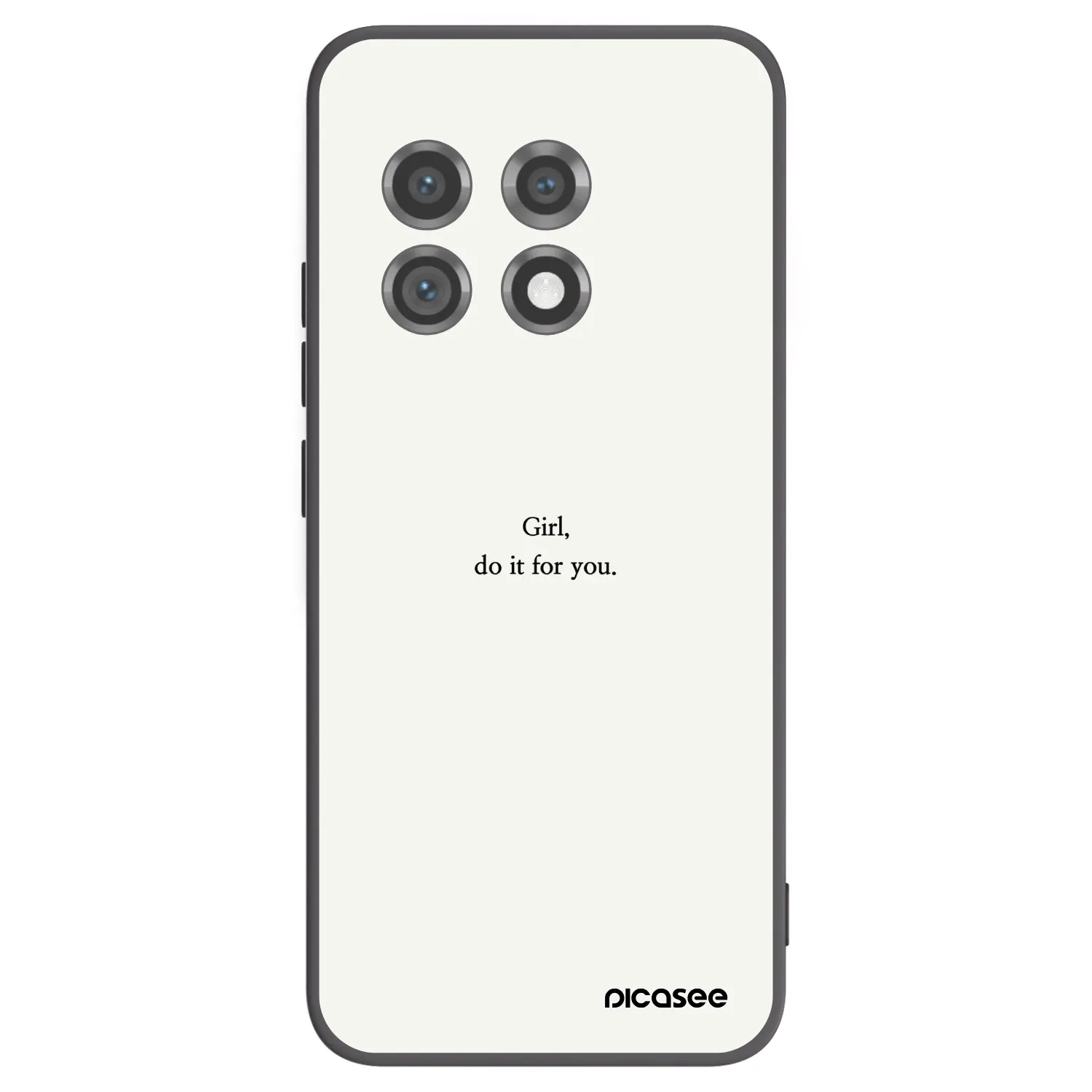 Picasee fekete szilikon tok az alábbi mobiltelefonokra OnePlus 11 5G - Girl, do it for you