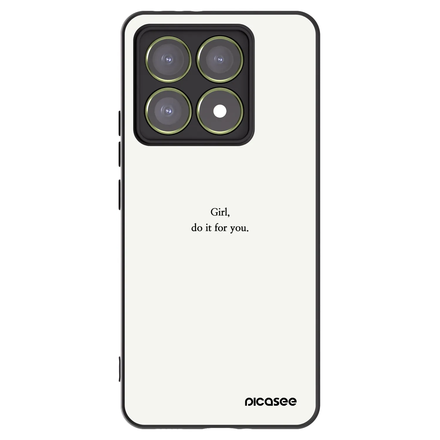 Picasee fekete szilikon tok az alábbi mobiltelefonokra Xiaomi 14T - Girl, do it for you