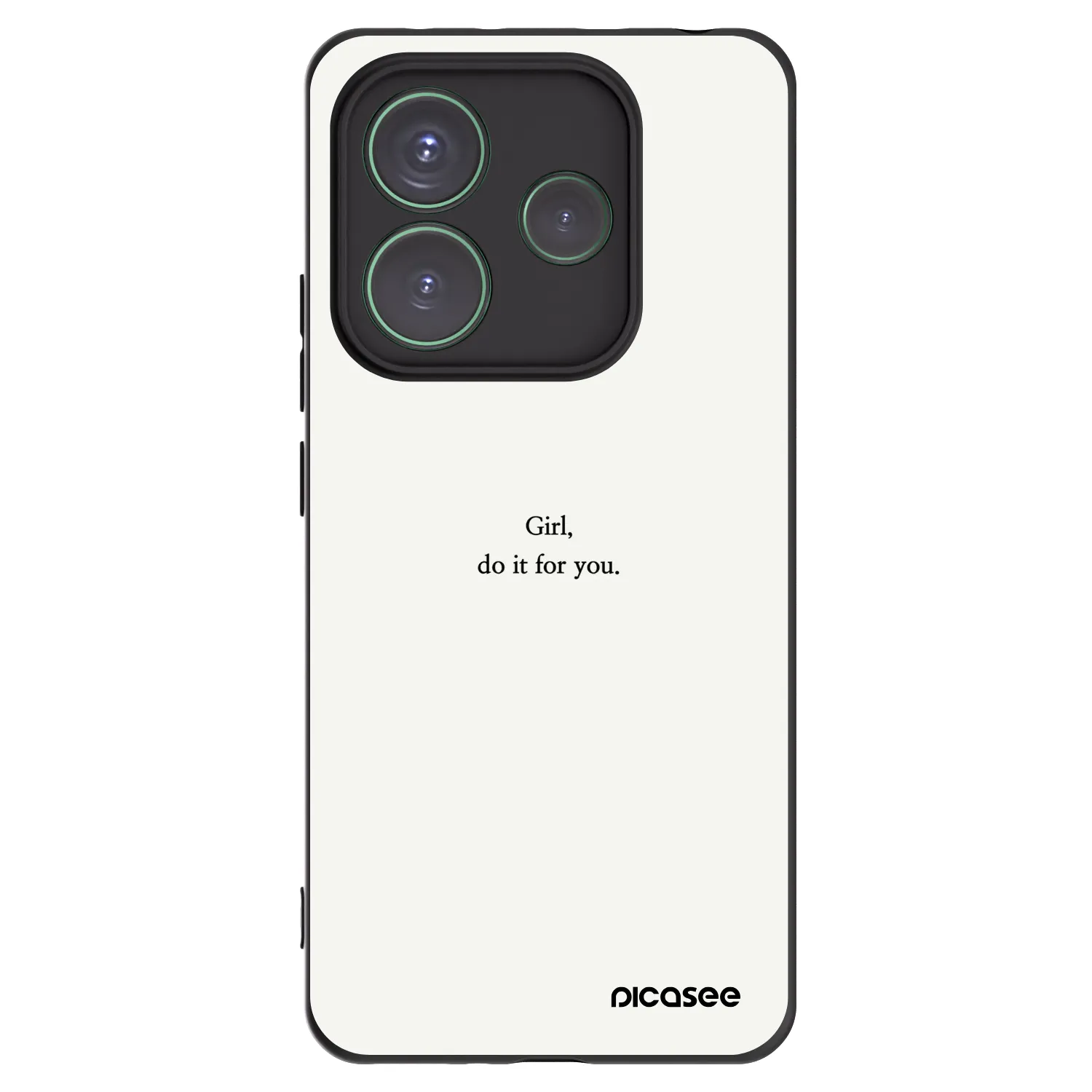 Picasee fekete szilikon tok az alábbi mobiltelefonokra Xiaomi Redmi Note 14 5G - Girl, do it for you