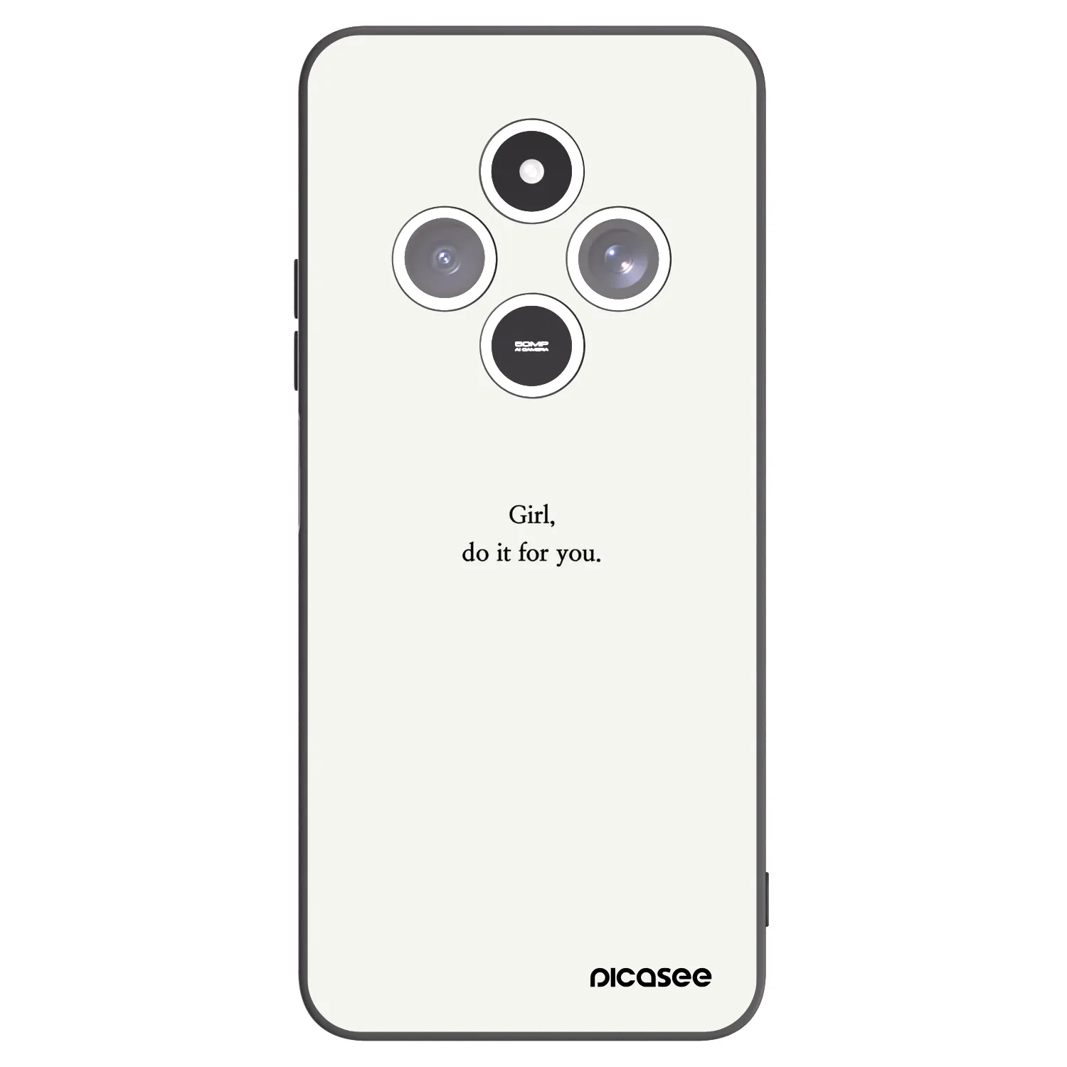 Picasee fekete szilikon tok az alábbi mobiltelefonokra Xiaomi Redmi 14C - Girl, do it for you