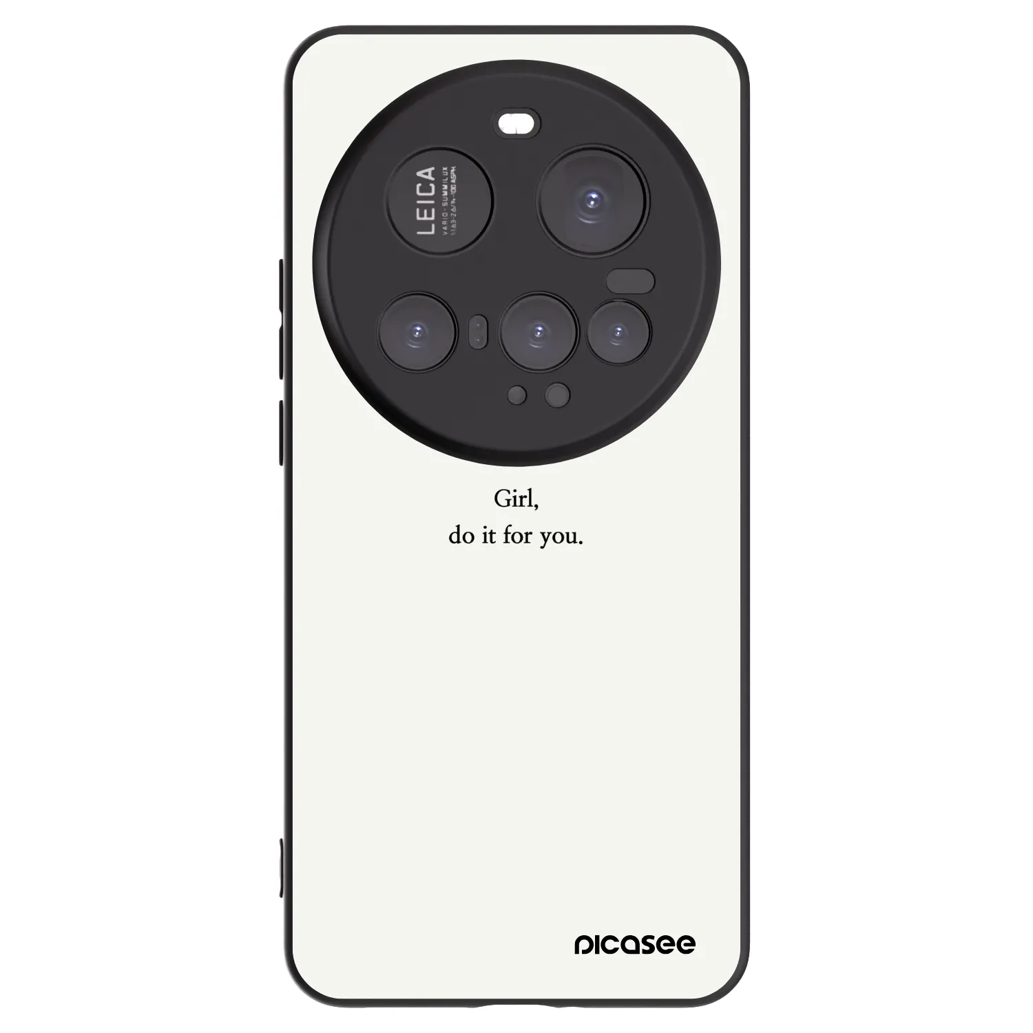 Picasee fekete szilikon tok az alábbi mobiltelefonokra Xiaomi 15 Ultra - Girl, do it for you