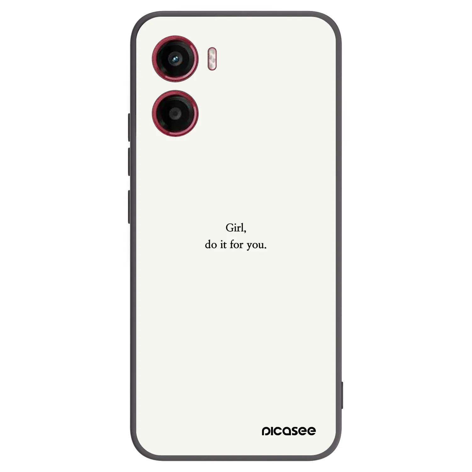 Picasee fekete szilikon tok az alábbi mobiltelefonokra Motorola Moto G05 - Girl, do it for you