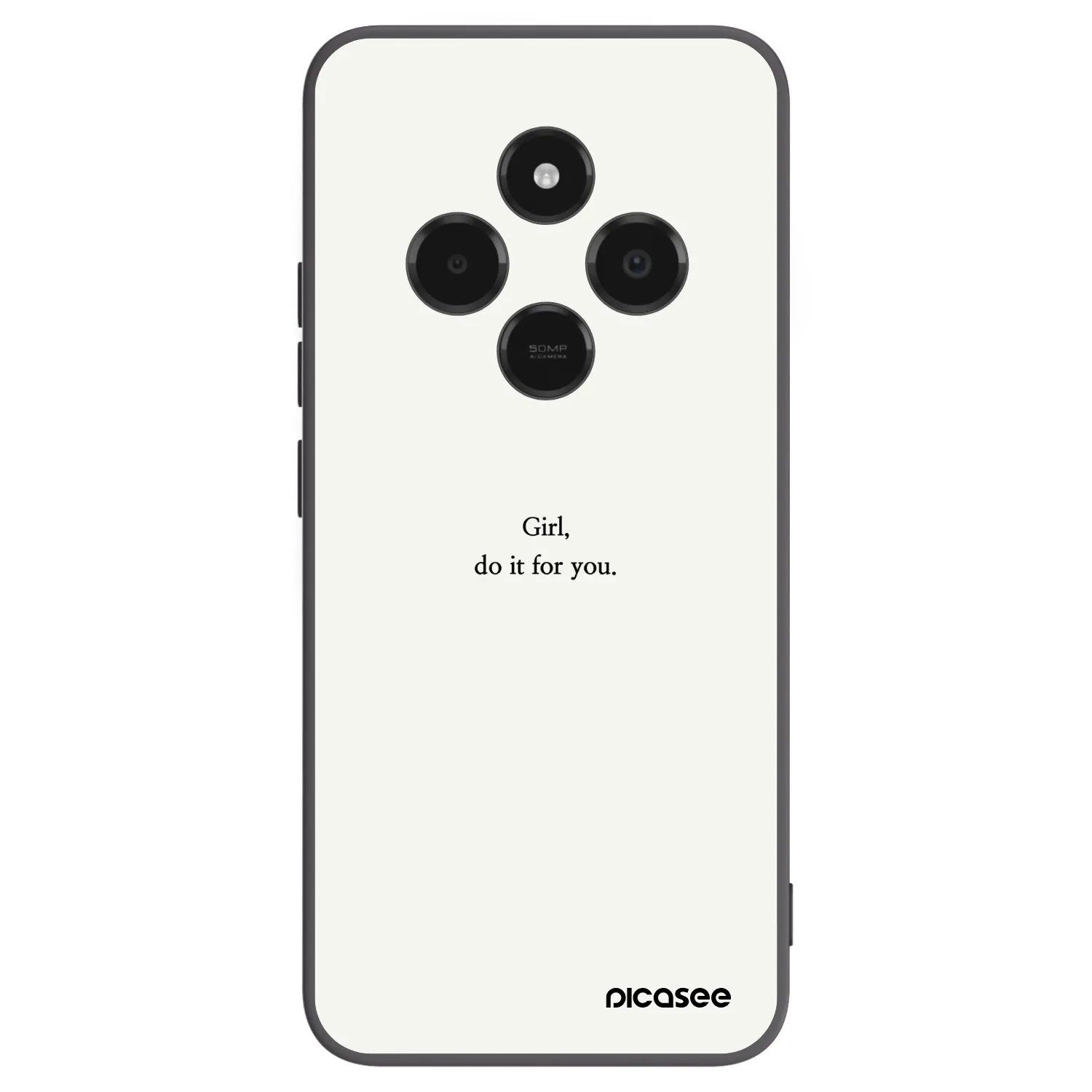 Picasee fekete szilikon tok az alábbi mobiltelefonokra Xiaomi Poco C75 - Girl, do it for you